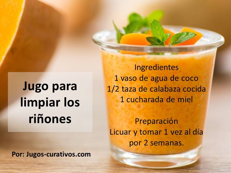 Jugos para limpiar el riñon