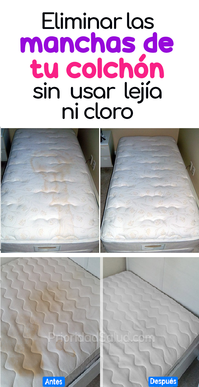 Elimina las manchas amarillas de tu colchón con estos simples trucos de limpieza