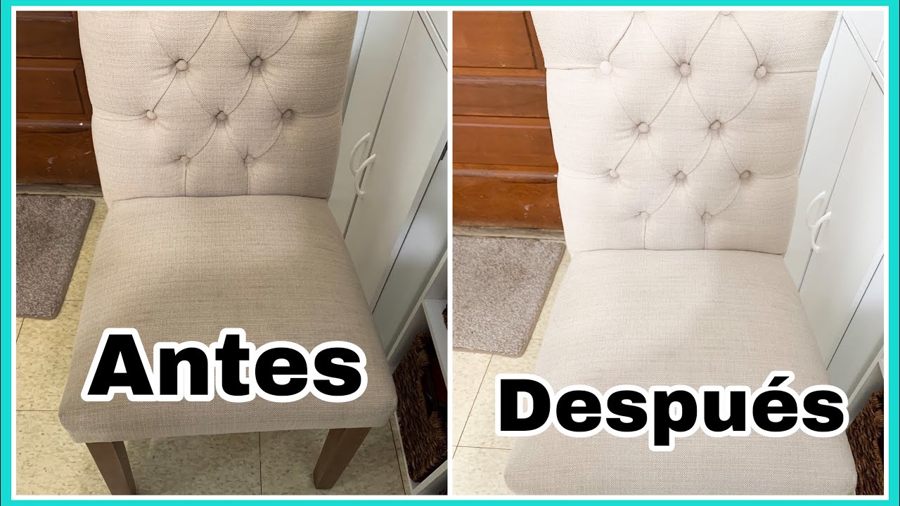 Guía de limpieza para sillas tapizadas