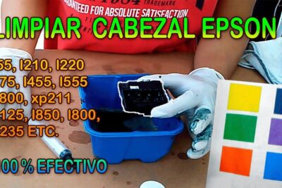 Cómo limpiar los cabezales de la Epson L1300 de forma efectiva.