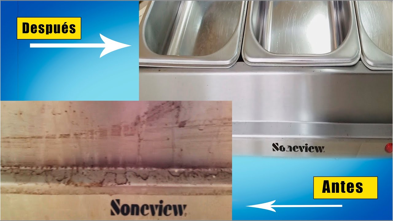 Trucos para limpiar cocina de acero inoxidable manchado