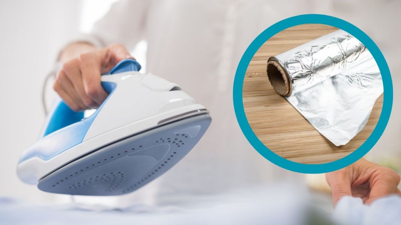 Trucos para limpiar la plancha de ropa con papel aluminio